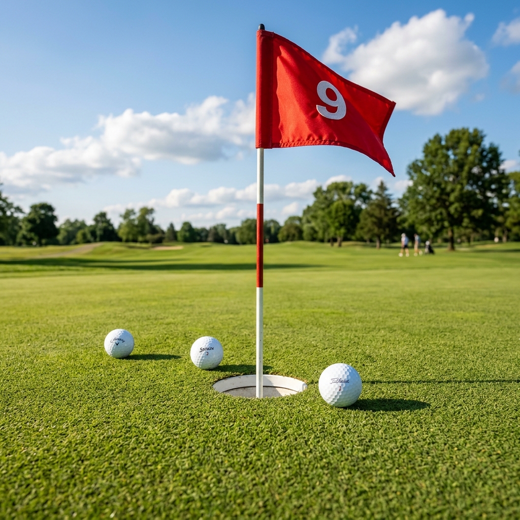 Putting green and horizon alignment